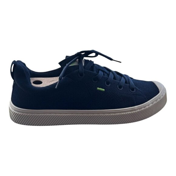 Cariuma Unisex IBI Low Top Vegan Bamboo Knit Lace Up Sneakers US M 9 W 10.5 Blue - Picture 3 of 14